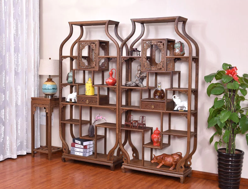 紅木家具博古架，中式實(shí)木古董架