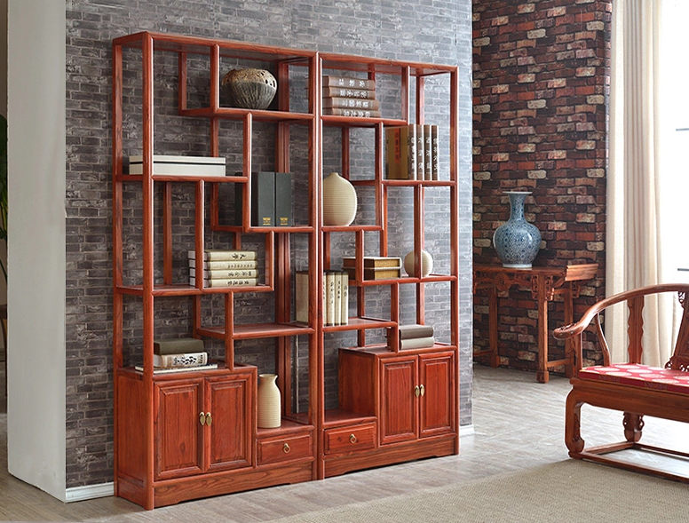 明清古典家具，實(shí)木南榆木中式博古架