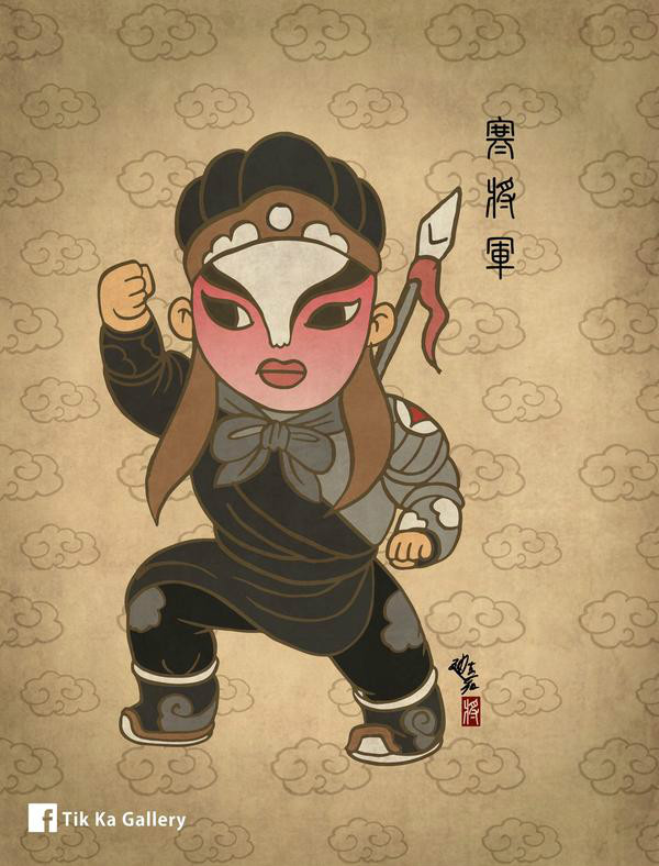 用國劇風重新詮釋復仇者聯(lián)盟插畫欣賞