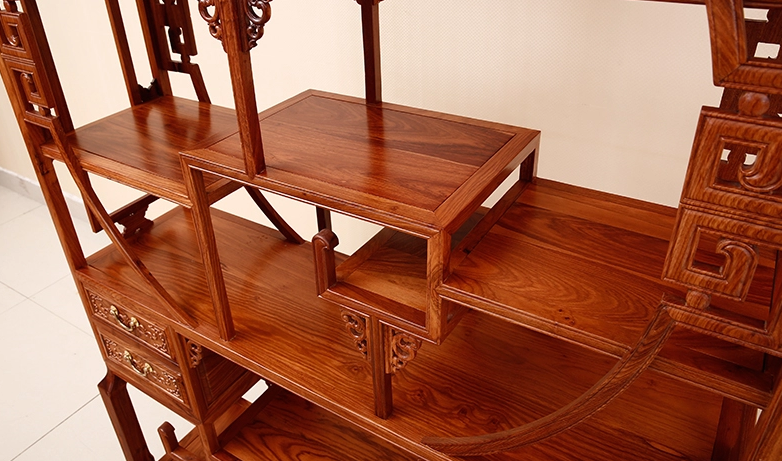 紅木家具中式花梨木博古架