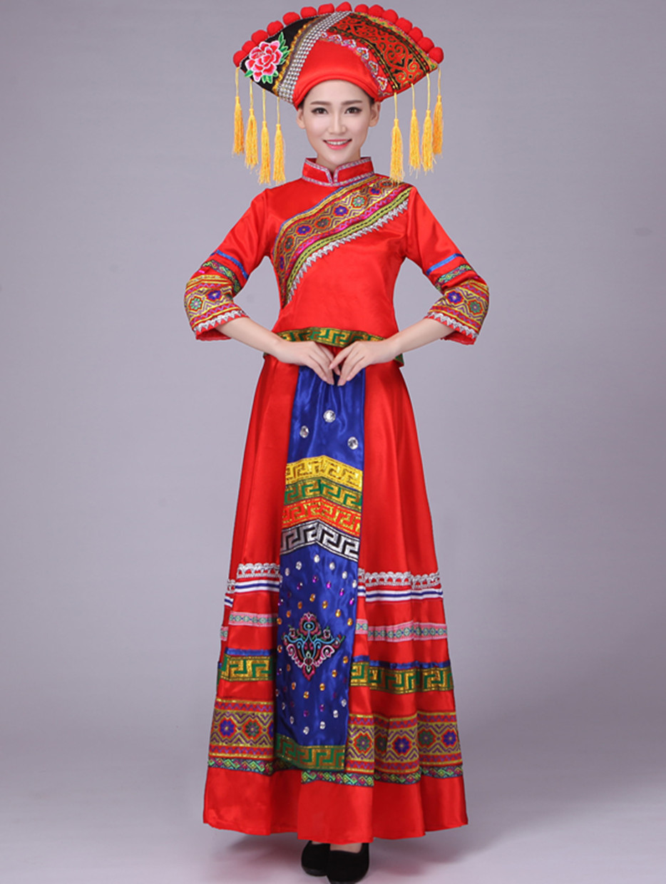 廣西壯族舞蹈民族服裝，苗族少數(shù)民族服裝圖片