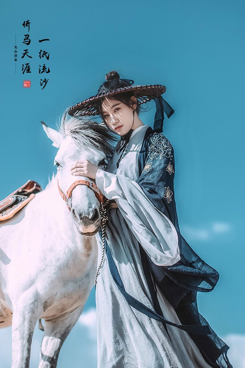 一紙流沙·倚馬天涯，古裝人像攝影
