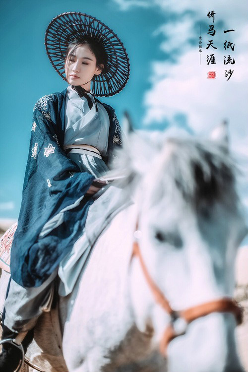 一紙流沙·倚馬天涯，古裝人像攝影