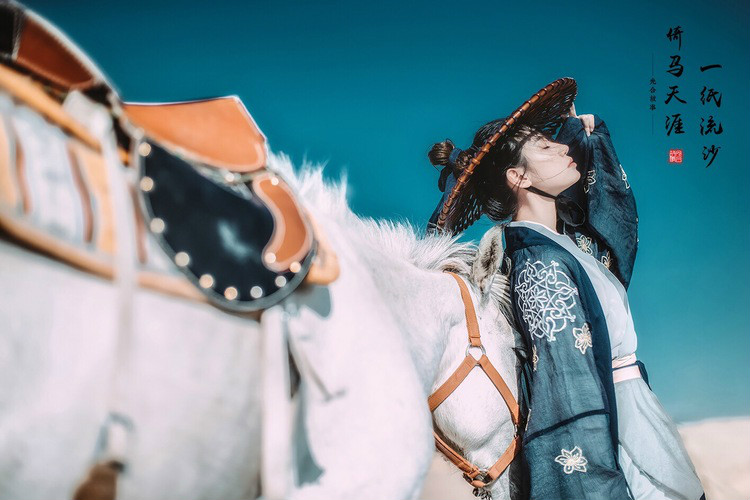一紙流沙·倚馬天涯，古裝人像攝影