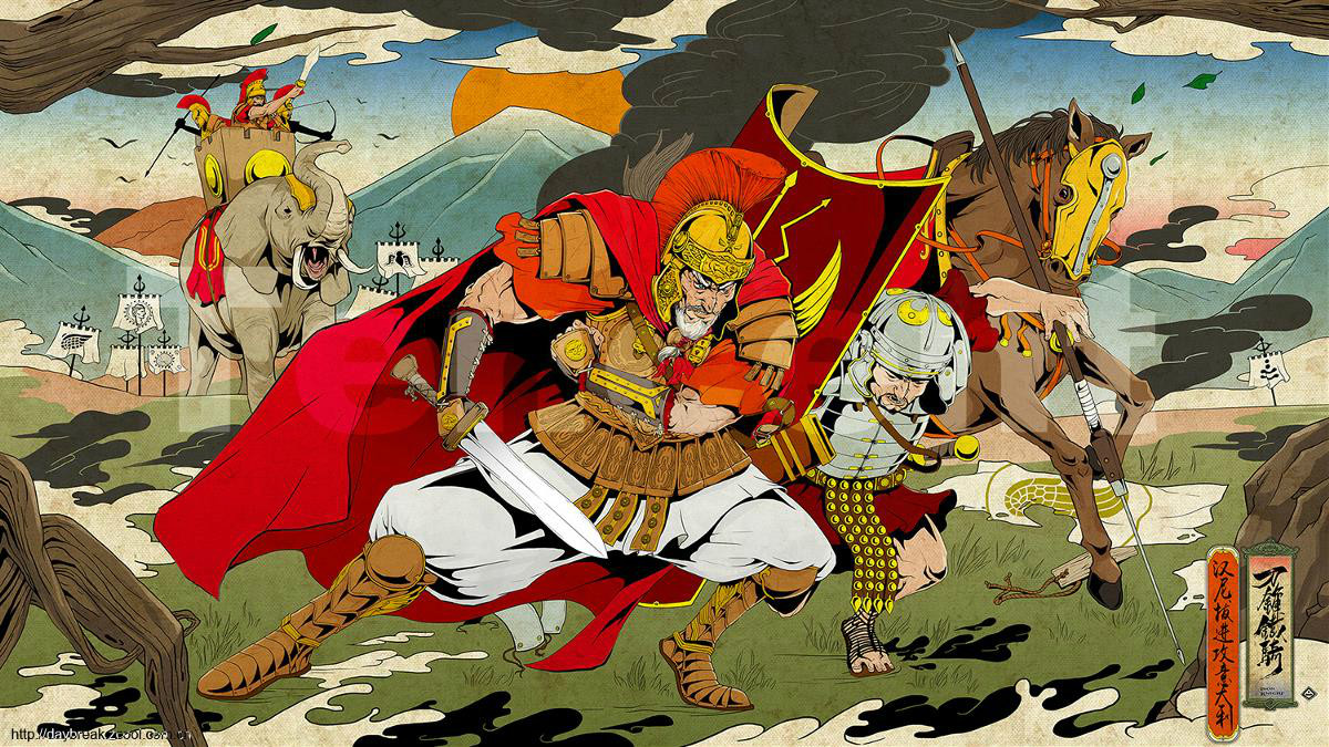 《刀鋒鐵騎》長卷，精美插畫