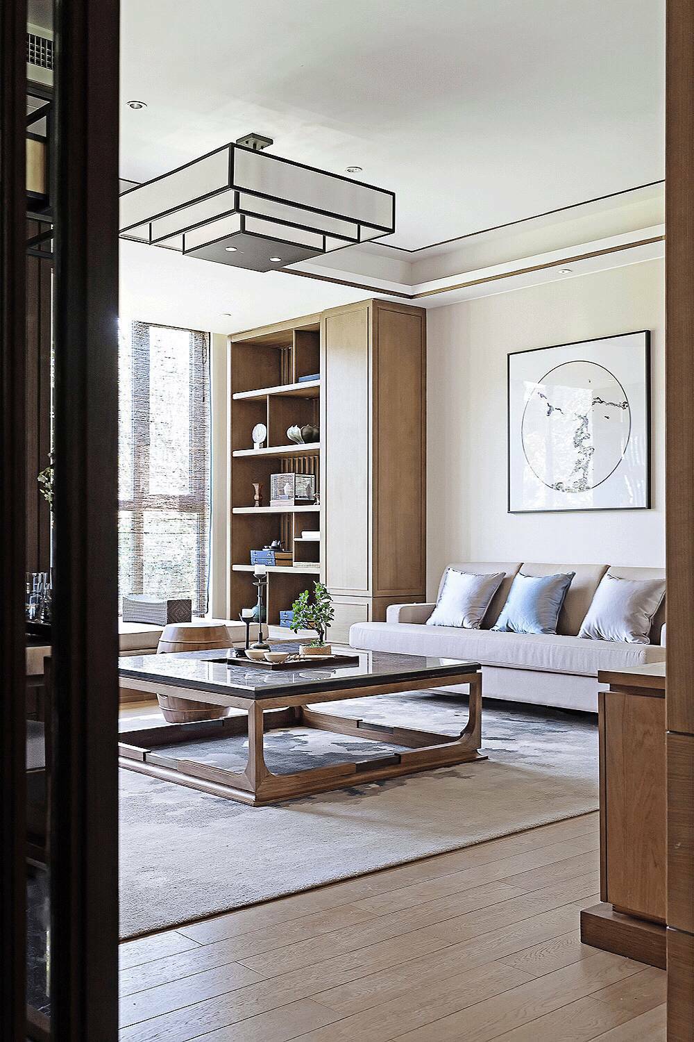 裝修設計：新中式客廳最有范的待客之道！