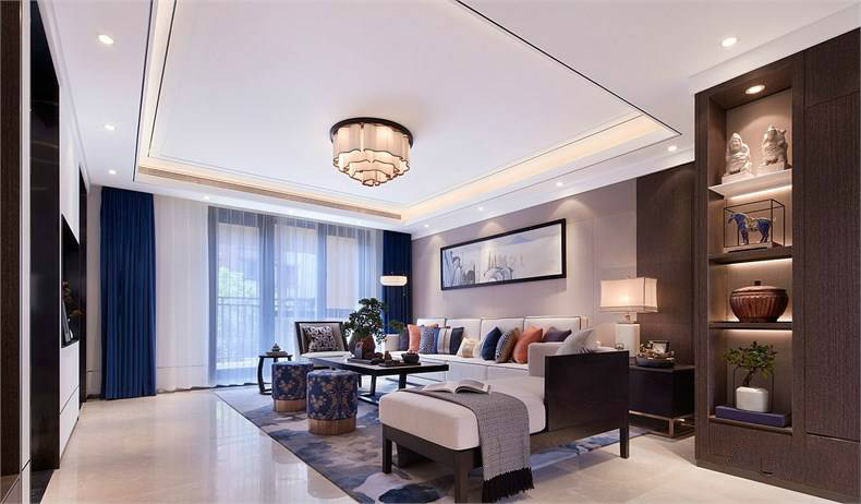 裝修設(shè)計：新中式客廳最有范的待客之道！