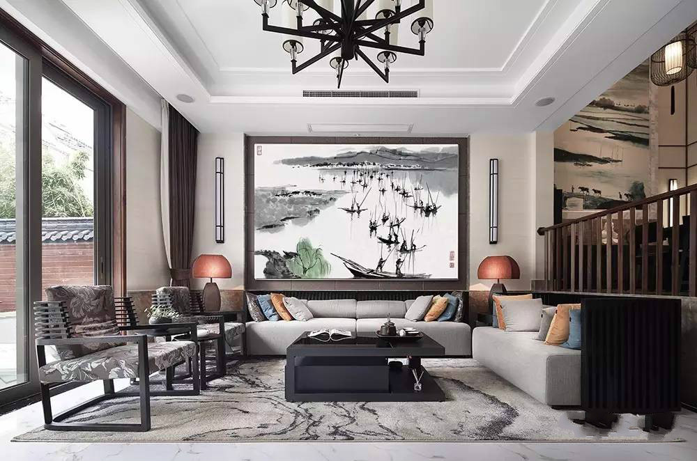 裝修設(shè)計(jì)：新中式客廳最有范的待客之道！