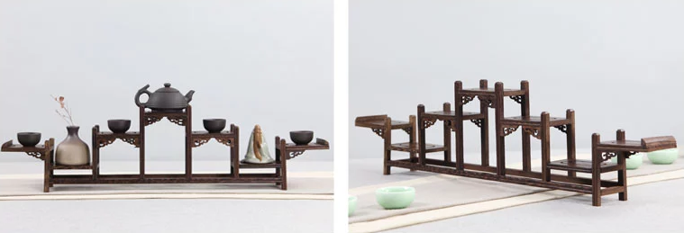 20款東方古韻的雞翅木實(shí)木中式博古架造型