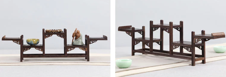 20款東方古韻的雞翅木實(shí)木中式博古架造型