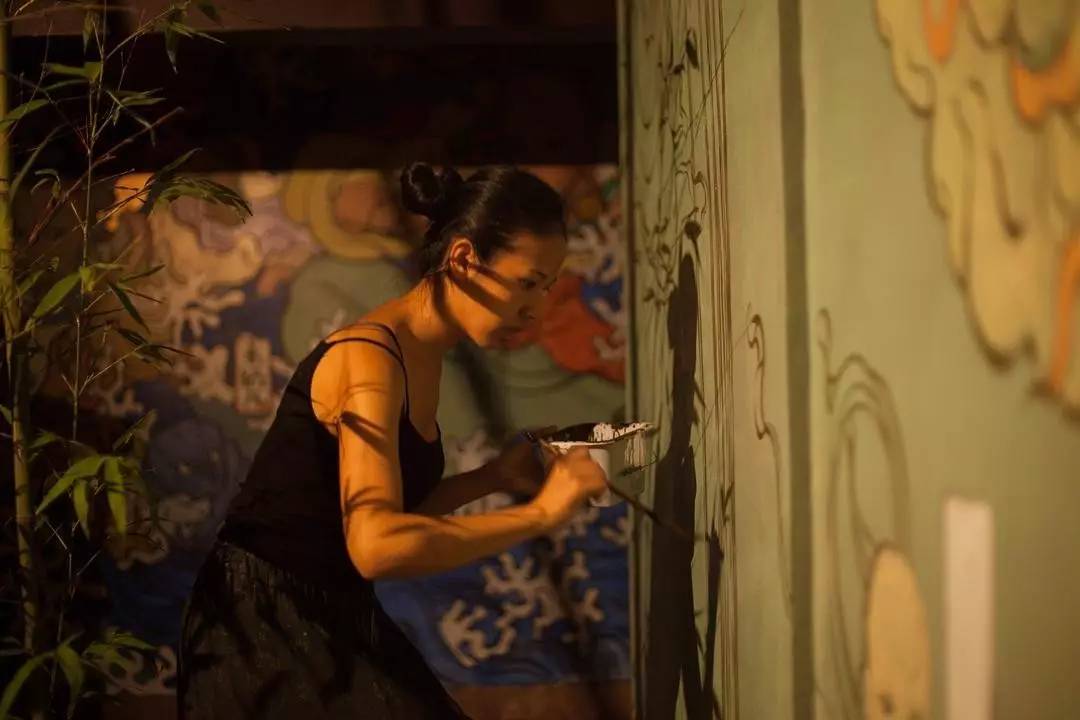 中國(guó)古代神話色彩的壁畫作品