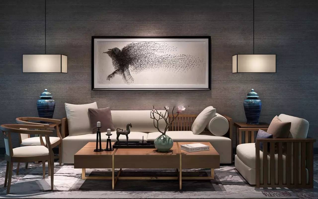 沙發(fā)墻裝修設(shè)計(jì)，最美不過新中式