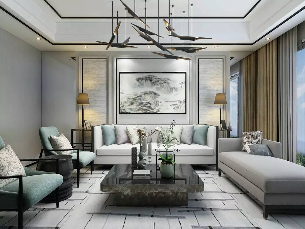 沙發(fā)墻裝修設(shè)計(jì)，最美不過(guò)新中式