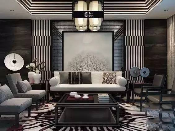 沙發(fā)墻裝修設(shè)計(jì)，最美不過新中式