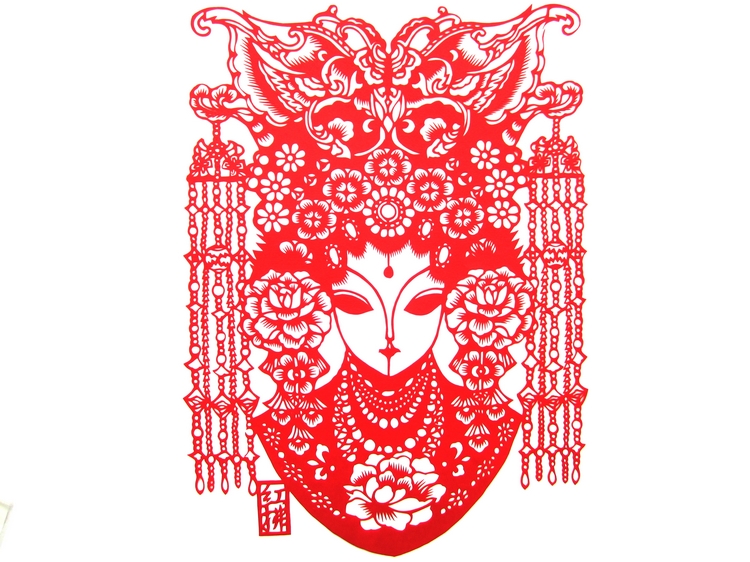 十款家佳樂文學(xué)手工京劇臉譜剪紙工藝品