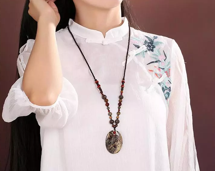 花紅吊墜時尚家佳樂文學項鏈首飾長款毛衣鏈