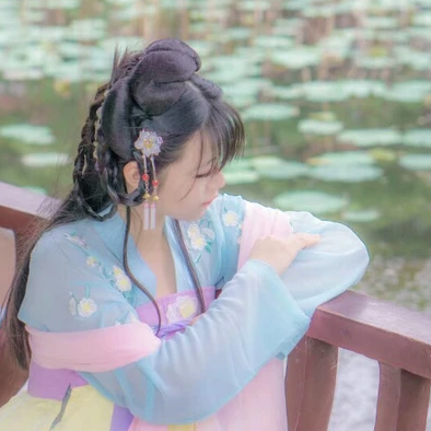 清新唯美家佳樂文學古風真人女子頭像