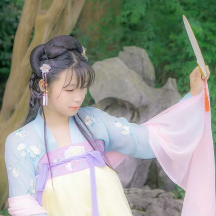 清新唯美家佳樂文學古風真人女子頭像