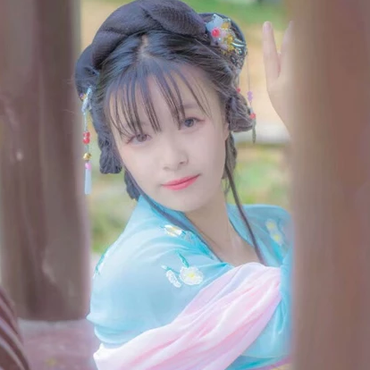 清新唯美家佳樂文學古風真人女子頭像