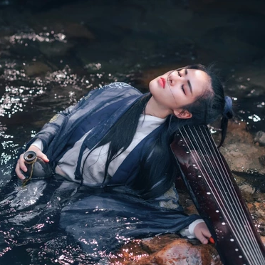 霸氣唯美家佳樂文學古風真人女子頭像