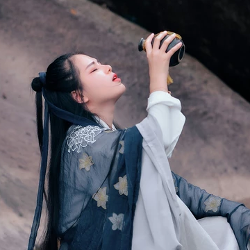 霸氣唯美家佳樂文學古風真人女子頭像