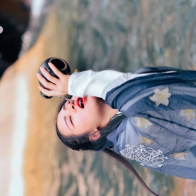 霸氣唯美家佳樂文學古風真人女子頭像