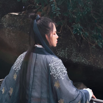 霸氣唯美家佳樂文學古風真人女子頭像