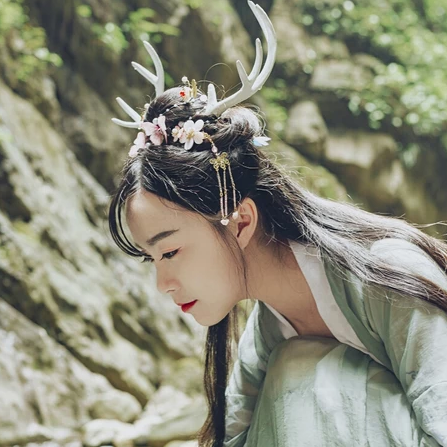 時(shí)尚家佳樂文學(xué)唯美古風(fēng)少女真人頭像