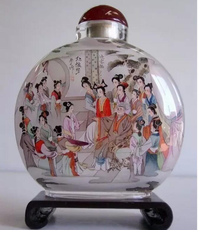 內畫鼻煙壺，壺中天地間掌心中國美