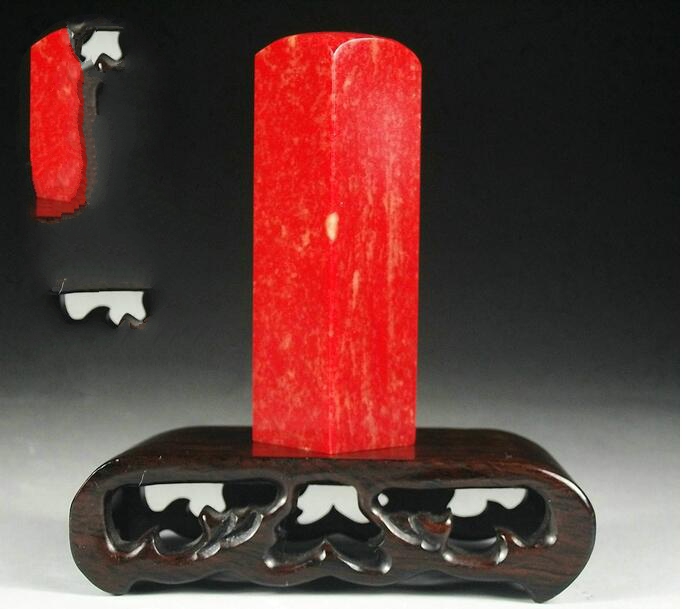 雞血石印章，人世間祥瑞之物