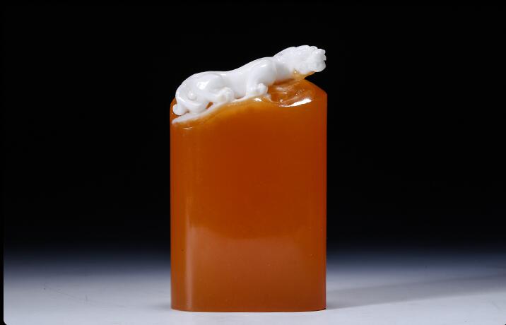 金田黃石印章，財官福祿之喜