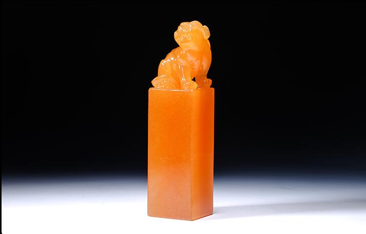 金田黃石印章，財官福祿之喜