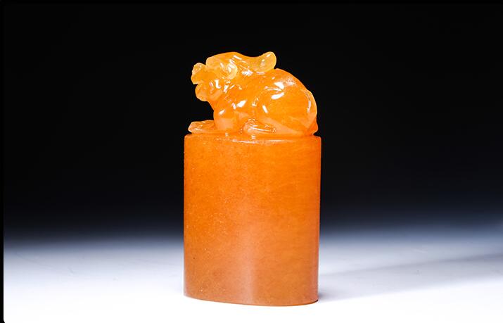 金田黃石印章，財官福祿之喜