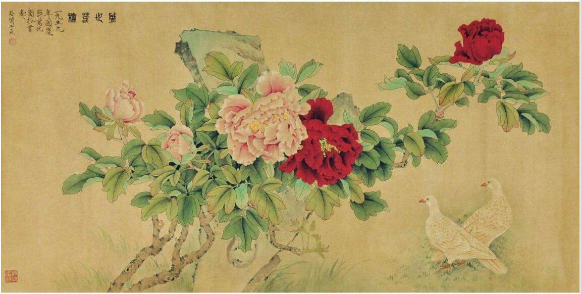 于非闇牡丹作品欣賞，獨(dú)占人間第一香