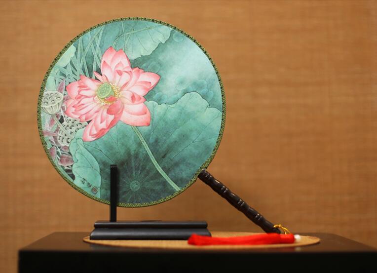 梅蘭竹菊系列團扇，團扇搖搖美人裊裊