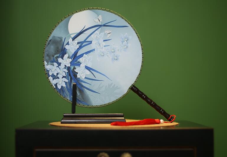 梅蘭竹菊系列團扇，團扇搖搖美人裊裊