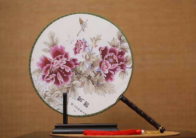 梅蘭竹菊系列團扇，團扇搖搖美人裊裊