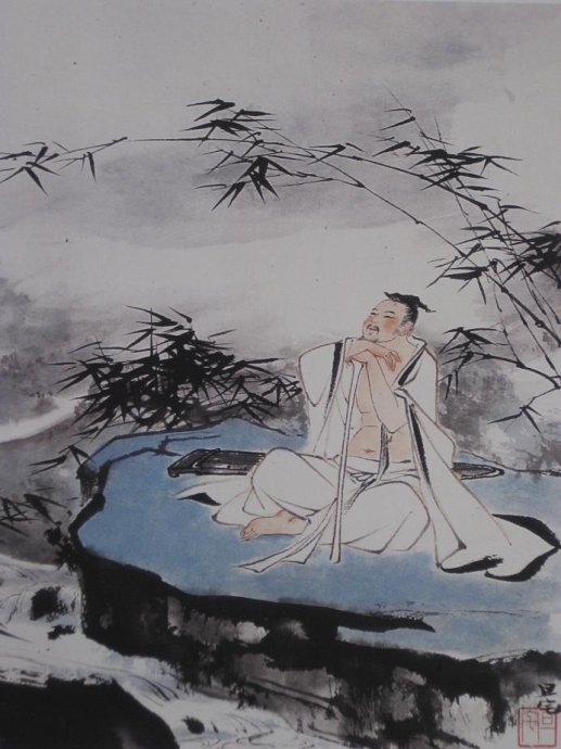 十二詩人畫像冊(cè)，劉旦宅是最清秀俊逸的畫家