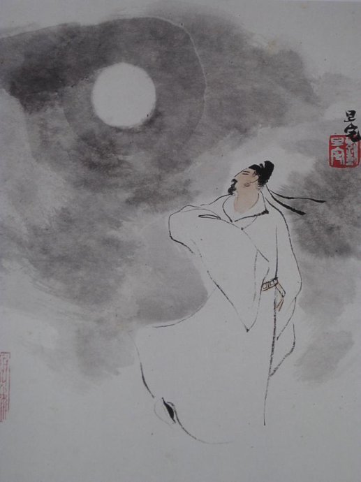 十二詩人畫像冊(cè)，劉旦宅是最清秀俊逸的畫家