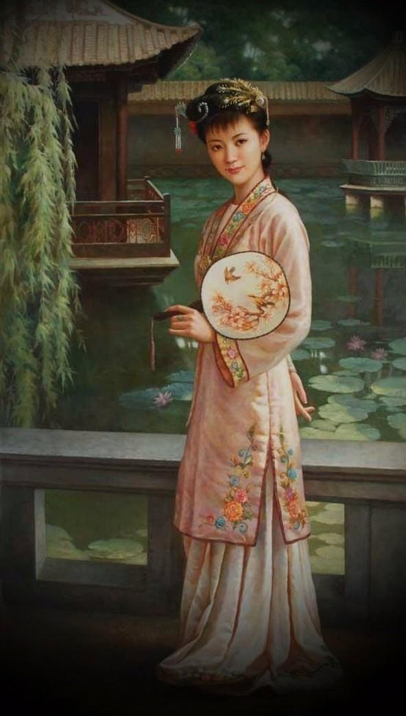 紅樓夢(mèng)金陵十二釵油畫，中國(guó)文化與西方藝術(shù)