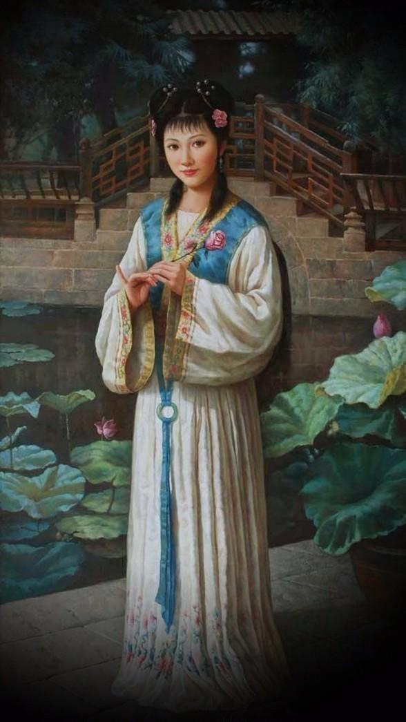 紅樓夢(mèng)金陵十二釵油畫，中國(guó)文化與西方藝術(shù)