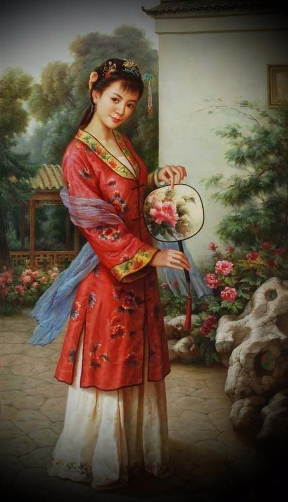 紅樓夢(mèng)金陵十二釵油畫，中國(guó)文化與西方藝術(shù)