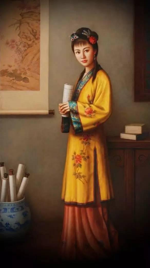 紅樓夢(mèng)金陵十二釵油畫，中國(guó)文化與西方藝術(shù)