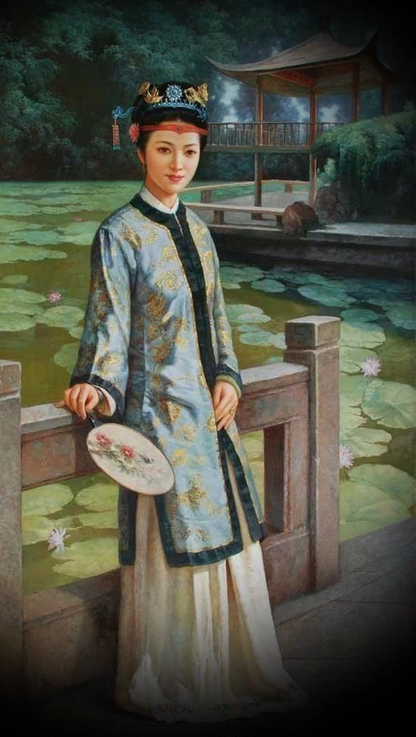 紅樓夢(mèng)金陵十二釵油畫，中國(guó)文化與西方藝術(shù)