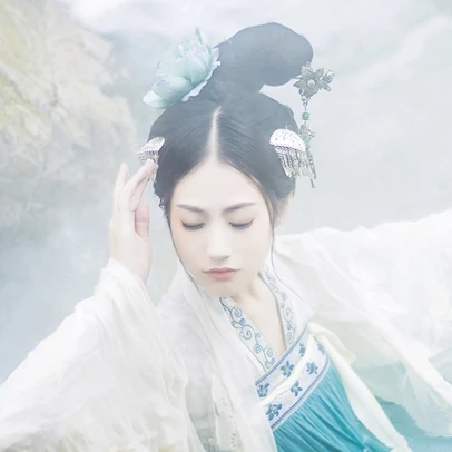 夢中鏡時尚典雅，唯美古風真人頭像