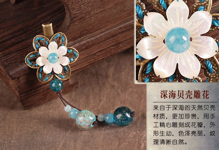 貝殼雕花發(fā)夾，時(shí)尚家佳樂文學(xué)頭飾
