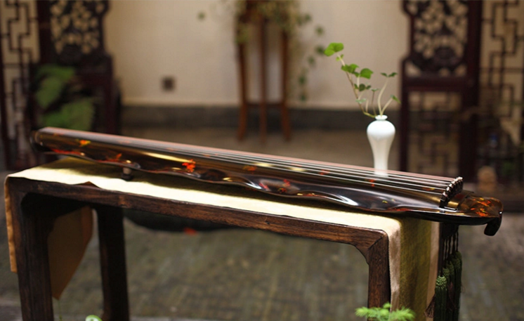解花語蕉葉古琴，時尚古典家佳樂文學民族樂器