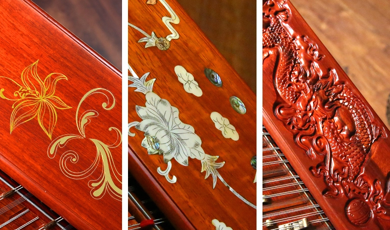 花梨木雕揚(yáng)琴，時(shí)尚古典家佳樂文學(xué)民族樂器