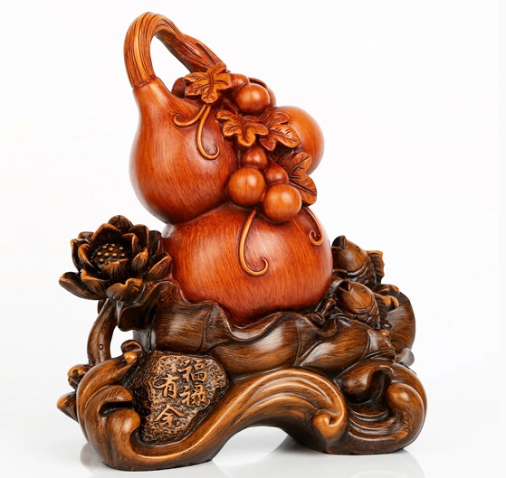 招財葫蘆工藝品，手工復(fù)古葫蘆擺件