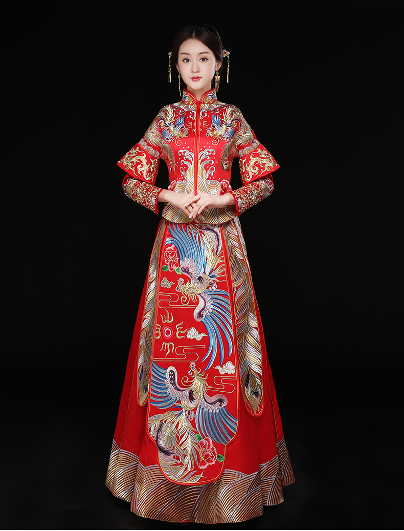 秀禾服龍鳳褂新娘禮服，結(jié)婚嫁衣中式禮服